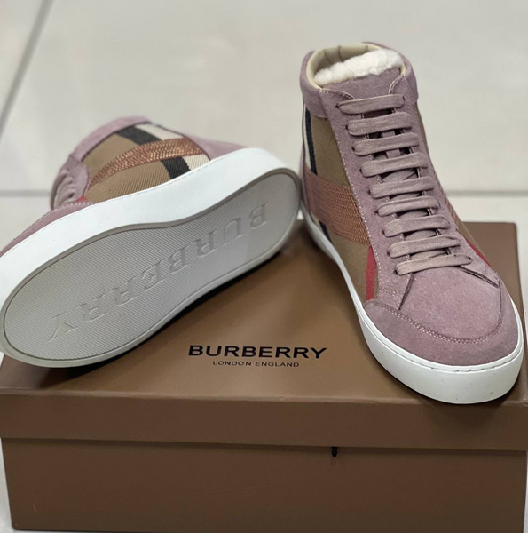 Кроссовки Burberry женский текстиль 33025-3