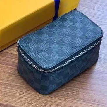 Мужской несессер косметичка Louis Vuitton мужской кожа синий 111308