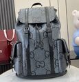 Мужской рюкзак Gucci мужской канва графитовый 191765-1