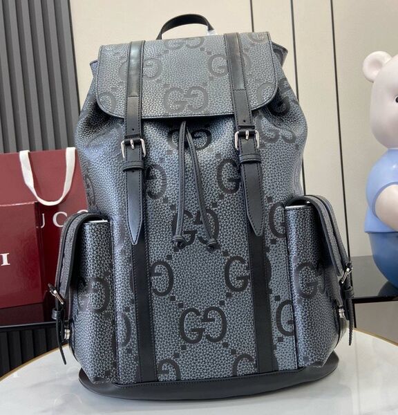 Мужской рюкзак Gucci мужской канва графитовый 191765