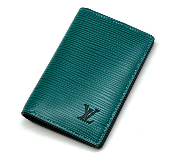 Мужская обложка на паспорт Louis Vuitton мужской кожа бирюзовый 42448