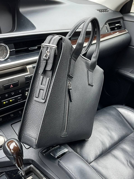 Мужской портфель Hermès мужской кожа черный 96807-5