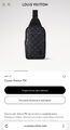 Мужская сумка слинг Louis Vuitton мужской кожа черный 180838-6