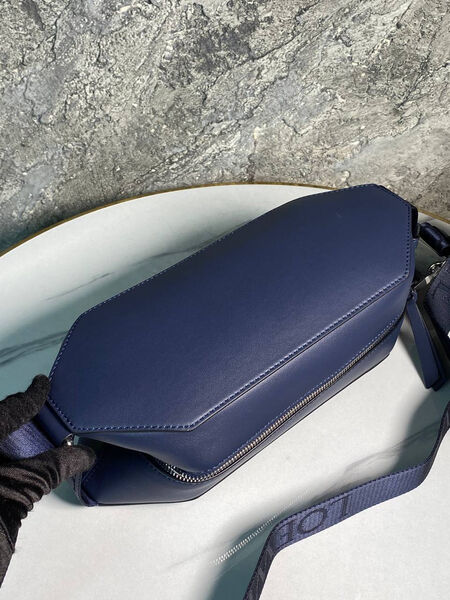Мужская сумка слинг Loewe мужской кожа синий 168899-3