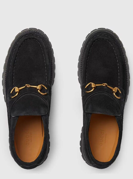 Ботинки Gucci женский замша черный 136767-5