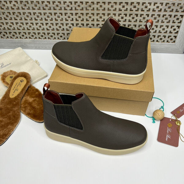 Мужские ботинки Loro Piana мужской кожа 107783-2