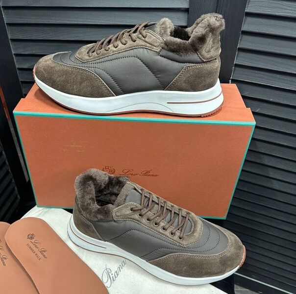Мужские кроссовки Loro Piana мужской графитовый 134750