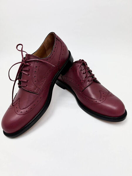 Мужские туфли Loro Piana мужской кожа бордовый 172911-2