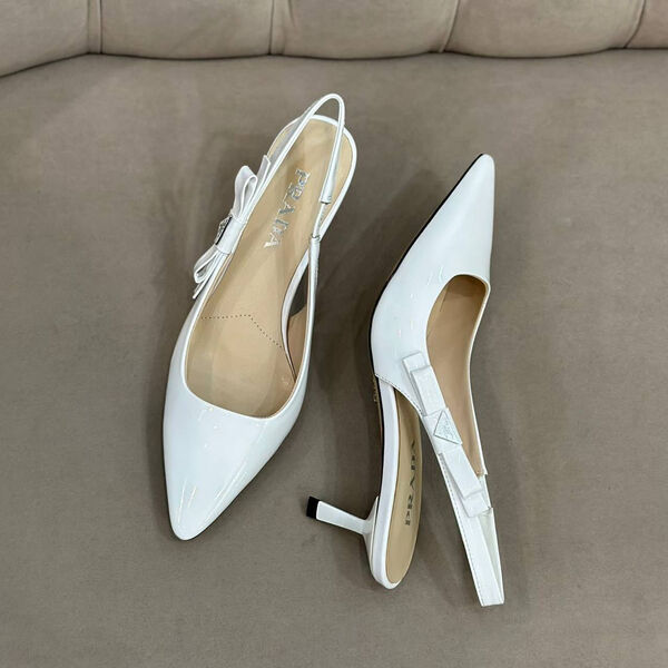 Туфли Prada женский кожа белый 134869-2