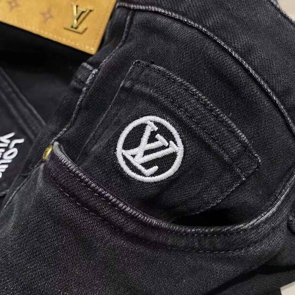 Мужские джинсы Louis Vuitton мужской джинса черный 131613-5