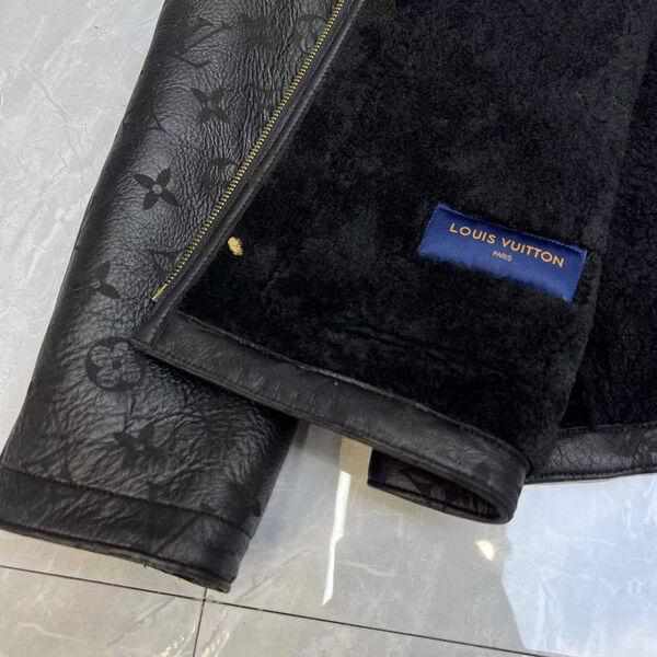 Мужская дубленка Louis Vuitton мужской черный 135233-5