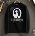 Мужской свитер Louis Vuitton мужской вязаная ткань черный 130900-1