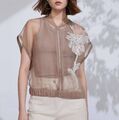 Футболка Brunello Cucinelli женский бежевый 150731-1