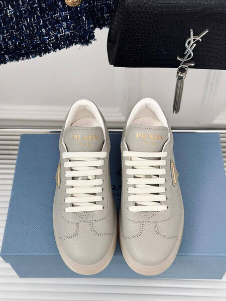 Кеды Prada женский кожа графитовый 147369-2