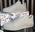 Мужские кеды Dolce & Gabbana мужской кожа swift светло-серый 145706