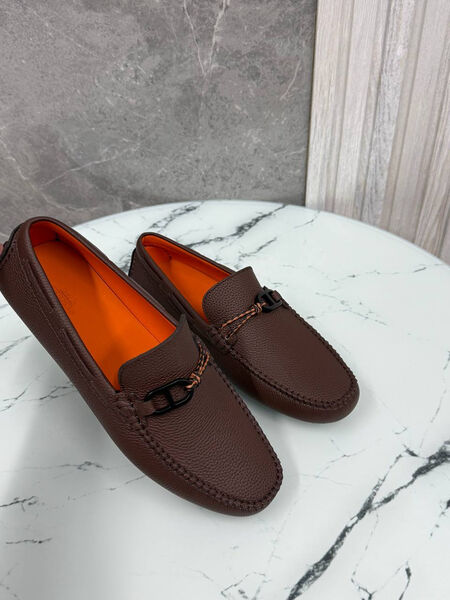 Мужские мокасины Hermès мужской кожа 185732-5
