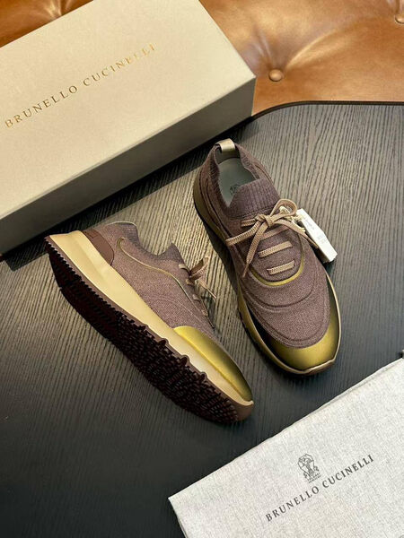 Мужские кроссовки Brunello Cucinelli мужской текстиль 202449-2