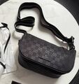 Мужская сумка мессенджер Gucci мужской текстиль черный 190573-1