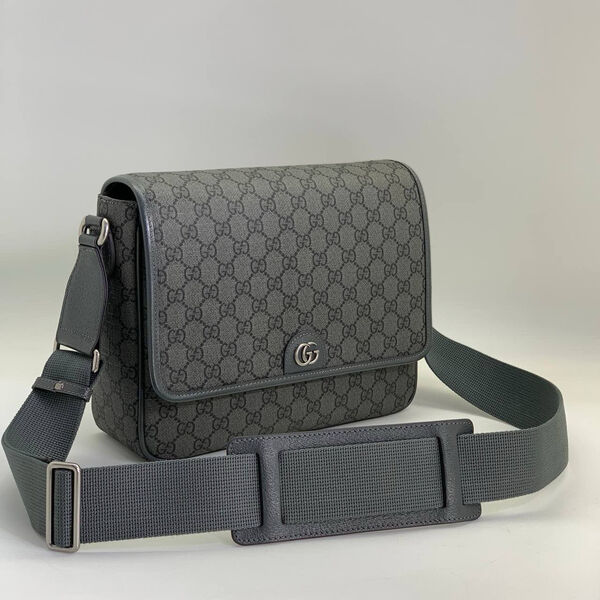 Мужская сумка мессенджер Gucci мужской канва графитовый 147906