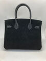 Сумка Hermès Birkin 25 ручная работа женский кожа черный 100622-3