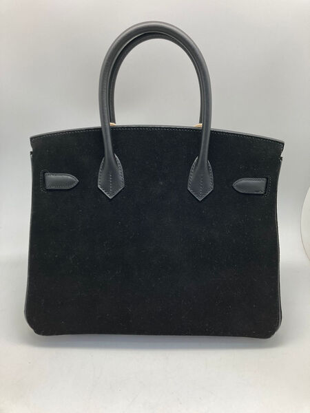 Сумка Hermès Birkin 25 ручная работа женский кожа черный 100622-3