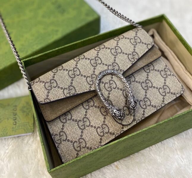 Сумка Gucci Dionysus Mini женский канва бежевый 99619