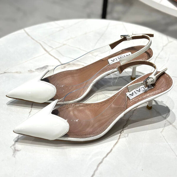 Туфли Alaïa женский кожа белый 139971-4