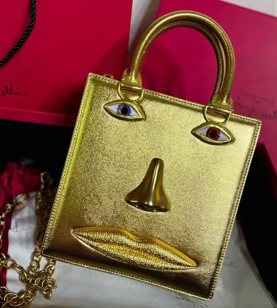 Сумка Schiaparelli женский кожа бронзовый 174278