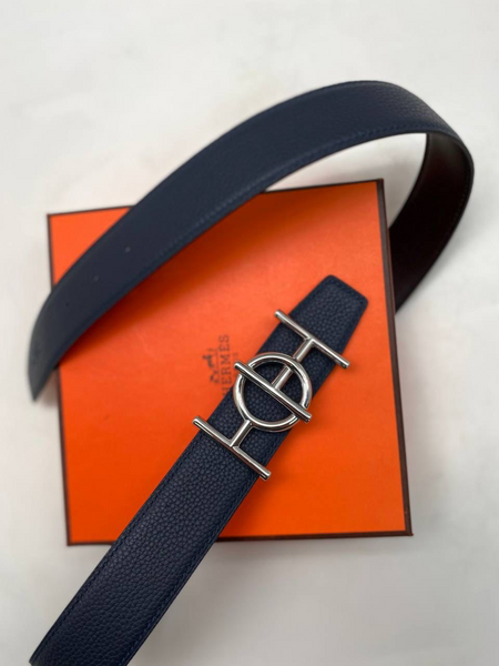 Мужской ремень Hermès мужской кожа черный 52628-3