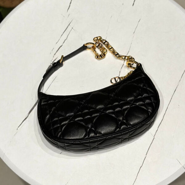 Сумка Christian Dior женский кожа черный 114833-2