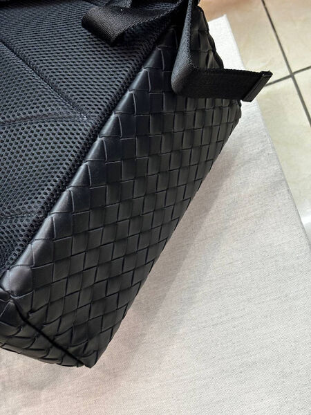 Мужской рюкзак Bottega Veneta мужской кожа черный 167099-5