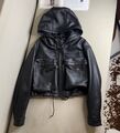 Куртка Prada женский кожа черный 101726-1