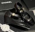Туфли Chanel женский кожа черный 149123-1