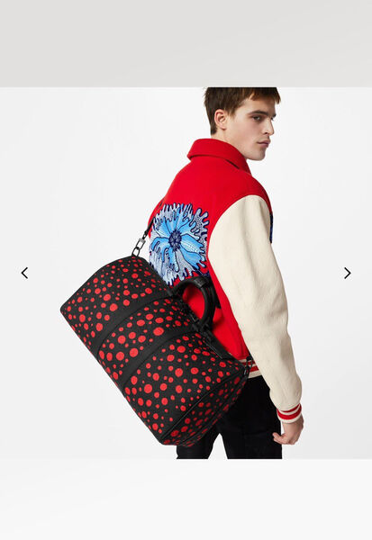 Дорожная сумка Louis Vuitton мужской кожа бордовый 108559-4