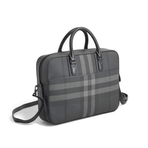 Мужской портфель Burberry мужской текстиль графитовый 115317-3
