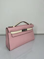 Сумка Hermèskelly 20 Pochette женский кожа розовый 138058-2