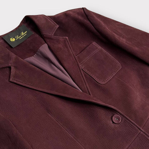 Пиджак Loro Piana женский кожа swift красный 170492