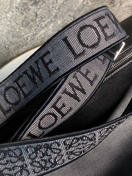 Мужская сумка мессенджер Loewe мужской кожа черный 170728-4