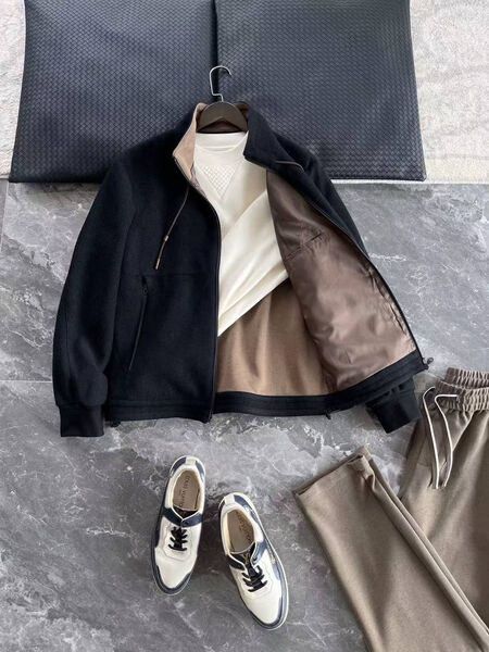 Мужской бомбер Zegna мужской черный 198703-3