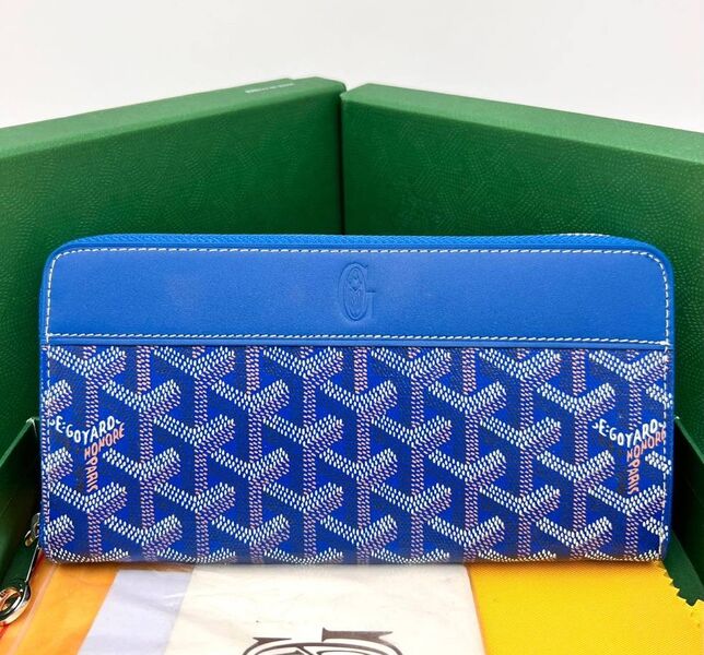 Кошелек Goyard женский кожа синий 172687
