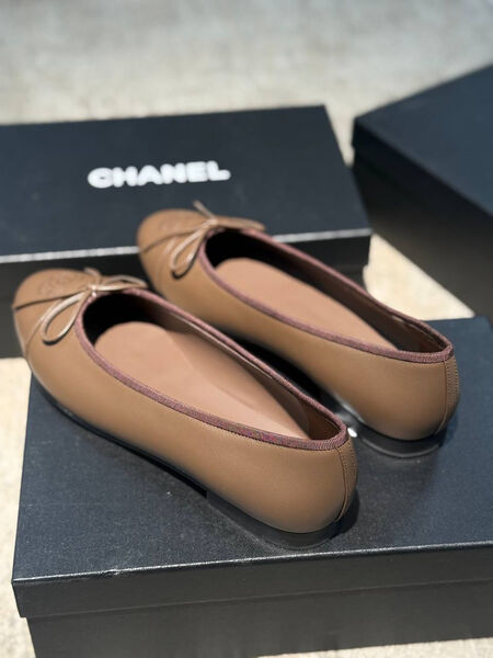 Балетки Chanel женский кожа 191332-3