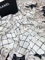 Платок Chanel женский шелк молочный 164238