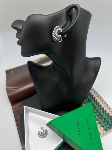 Серьги Bottega Veneta графитовый 175527-2