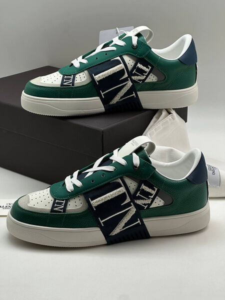 Мужские кроссовки Valentino мужской кожа swift темно-зеленый 140368-4