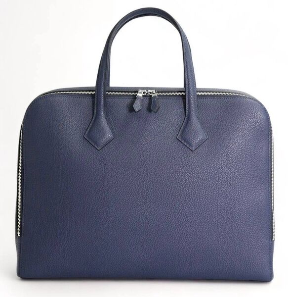 Мужской портфель Hermès мужской кожа синий 150070