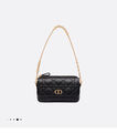 Сумка Christian Dior Caro женский кожа черный 119547-5