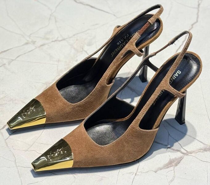 Туфли Saint Laurent женский замша 196579