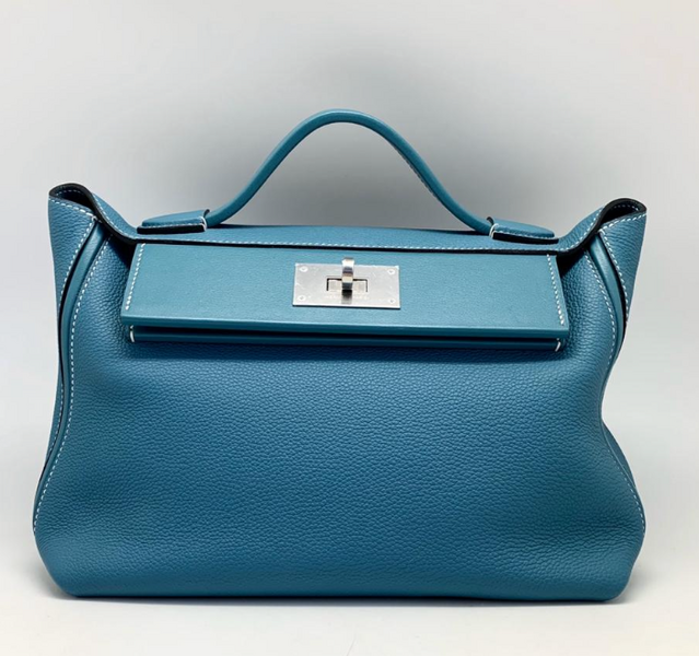 Сумка Hermès женский кожа бирюзовый 75239