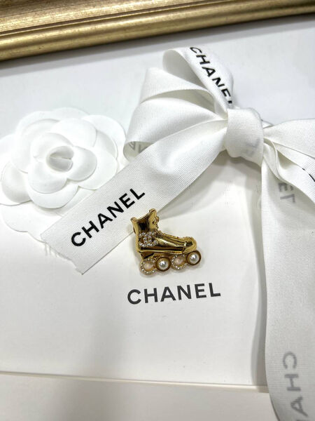 Брошь-кулон Chanel бронзовый 137460-3