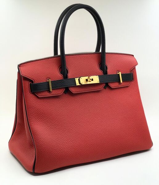 Сумка Hermès Birkin 30 женский кожа бордовый 75317-3